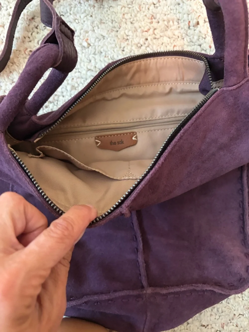 The Sak Plum Shoulder Tote Bag